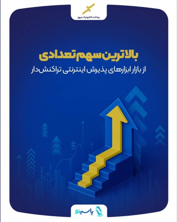سپهر به بالاترین رشد سهم تعدادی از بازار ابزارهای پذیرش اینترنتی تراکنشدار رسید سپهر به بالاترین رشد سهم تعدادی از بازار ابزارهای پذیرش اینترنتی تراکنشدار رسید